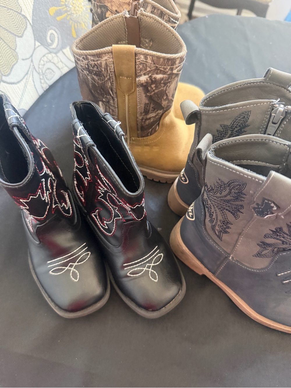 Kids Cowboy Boots three pair